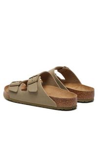 Birkenstock Klapki Arizona 1027704 Khaki. Kolor: brązowy. Materiał: skóra #4