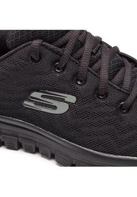 skechers - Skechers Sneakersy Get Connected 12615/BBK Czarny. Kolor: czarny. Materiał: materiał #4