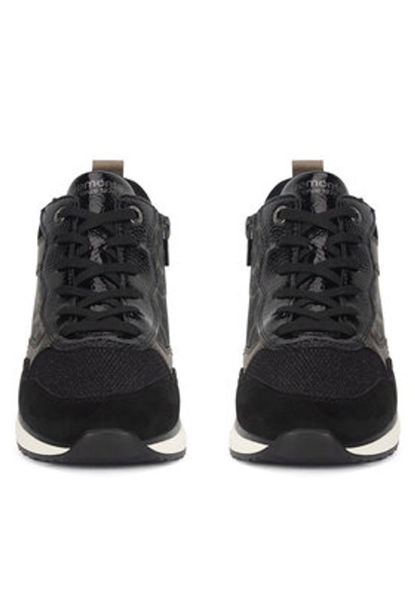 Remonte Sneakersy D1G71-03 Czarny. Kolor: czarny. Materiał: materiał