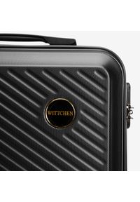 Wittchen - Zestaw walizek z ABS-u w ukośne paski. Kolor: czarny. Materiał: poliester. Wzór: paski. Styl: elegancki #3