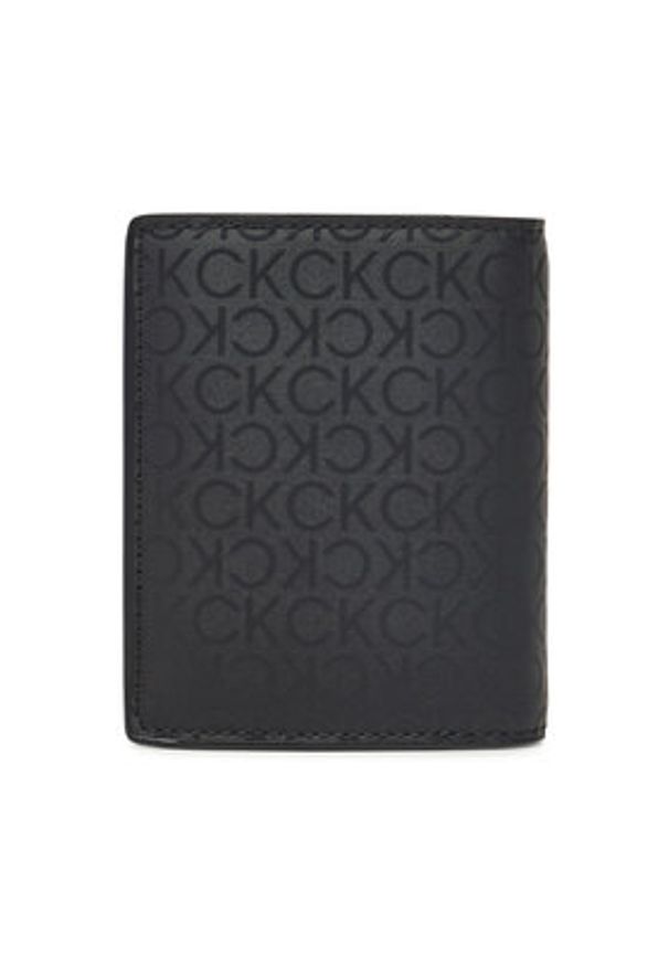 Calvin Klein Portfel męski Ck Sleek Bifold 7Cc W/Coin K50K512866 Czarny. Kolor: czarny. Materiał: materiał