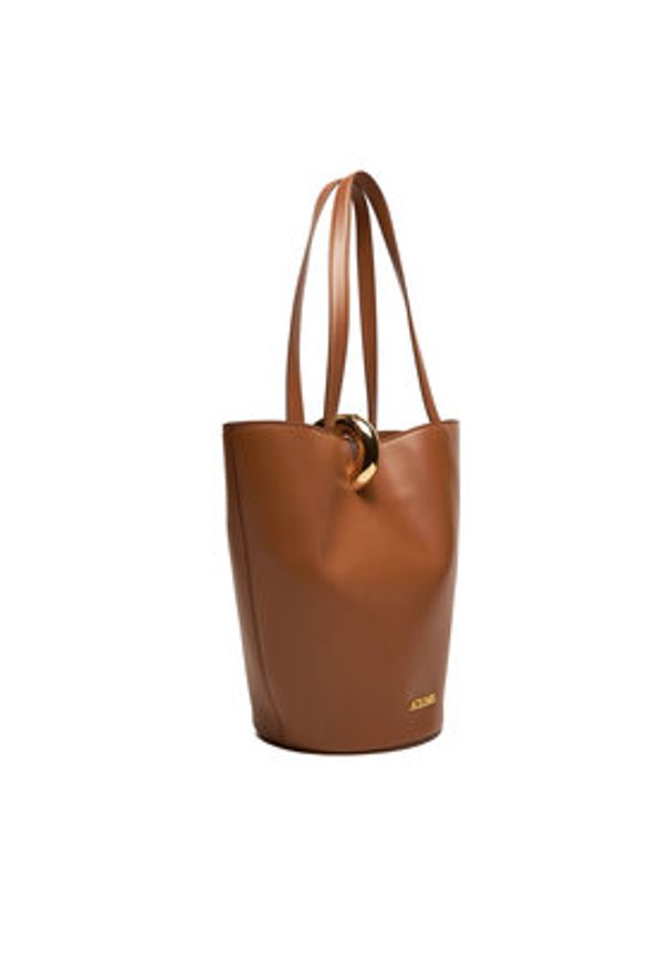 JACQUEMUS Torebka La Bambola Moyen 251BA4123000 Brązowy. Kolor: brązowy. Materiał: skórzane