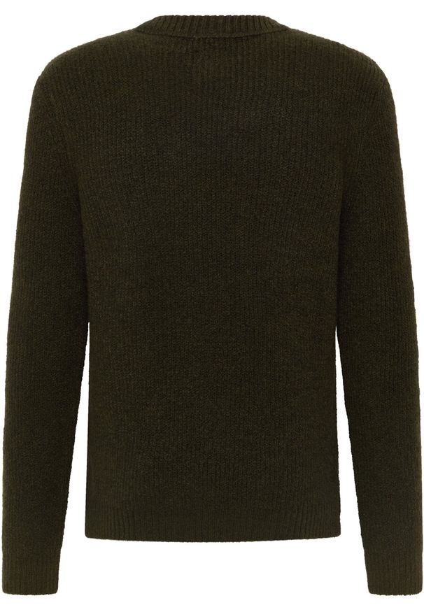 Mustang - MUSTANG EMIL C CREW MĘSKI SWETER ELEGANCKI RIFLE GREEN 1015801 6514. Styl: elegancki