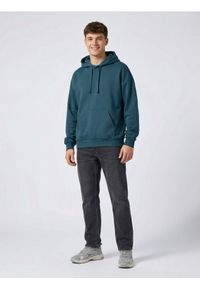 Sinsay - Bluza z kapturem z domieszką bawełny - niebieski. Typ kołnierza: kaptur. Kolor: niebieski. Materiał: bawełna #1