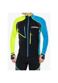 CRAZY - Bluza rozpinana męska Crazy Pull Acceleration. Kolor: czarny. Sezon: zima. Sport: narciarstwo