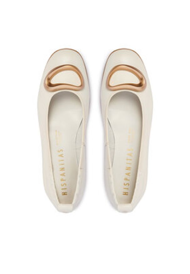 Hispanitas Baleriny HV263931 C004 Beżowy. Kolor: beżowy. Materiał: skóra