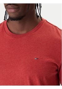 Tommy Jeans T-Shirt Jaspe DM0DM20363 Czerwony Slim Fit. Kolor: czerwony. Materiał: syntetyk, bawełna #3