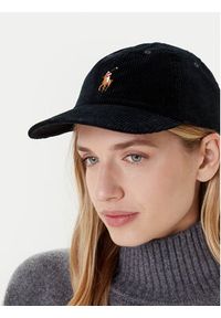 Polo Ralph Lauren Czapka z daszkiem 211A90413002 Czarny. Kolor: czarny. Materiał: materiał, bawełna