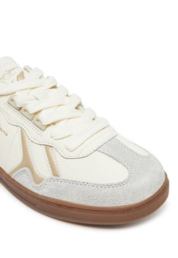 Pepe Jeans Sneakersy Ball Fun W PLS00038 Biały. Kolor: biały. Materiał: skóra