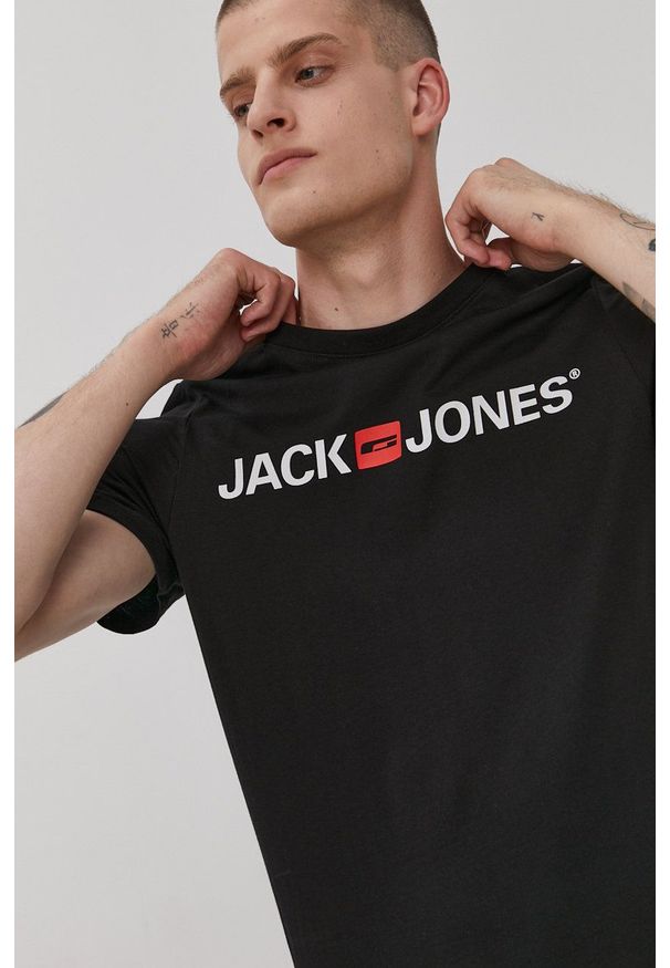 Jack & Jones - T-shirt (3-pack). Okazja: na co dzień. Kolor: biały. Wzór: nadruk. Styl: casual