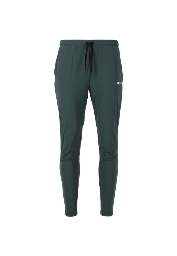 VIRTUS - Spodnie do biegania Virtus Alonso Hyperstretch. Kolor: zielony. Sport: fitness