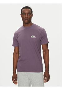 Quiksilver T-Shirt EQYZT08042 Fioletowy Regular Fit. Kolor: fioletowy. Materiał: bawełna