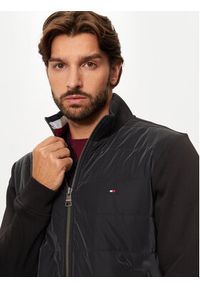 TOMMY HILFIGER - Tommy Hilfiger Bluza MW0MW35543 Czarny Regular Fit. Kolor: czarny. Materiał: syntetyk, bawełna