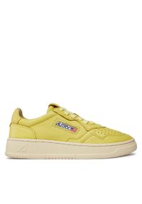 AUTRY Sneakersy AULWGG31 Żółty. Kolor: żółty. Materiał: skóra