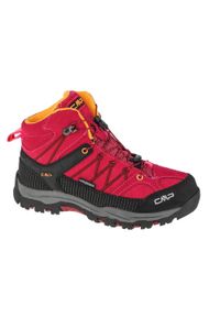 Buty trekkingowe dziewczęce, CMP Rigel Mid Kids. Kolor: wielokolorowy, różowy, czarny. Materiał: guma, materiał, syntetyk. Szerokość cholewki: normalna