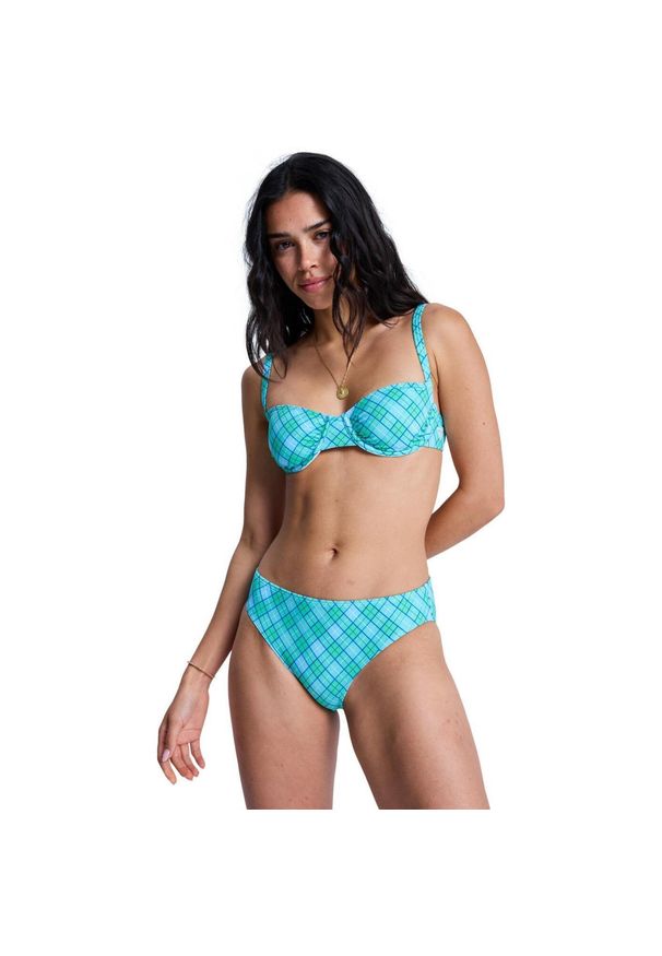 Roxy - Majtki bikini hipster dla Kobiety PRINTED ESSENTIALS Zielony. Kolor: zielony. Materiał: poliester, elastan, tkanina