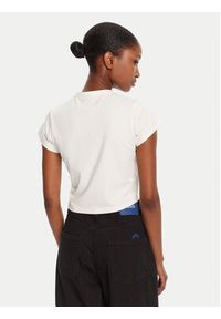 Hugo - HUGO T-Shirt Rhinestone 50551404 Écru Slim Fit. Materiał: bawełna #5