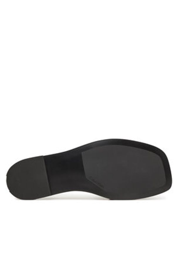 Calvin Klein Klapki Flat Slide W/Ck Hw Big - Lth HW0HW02482 Czarny. Kolor: czarny. Materiał: skóra