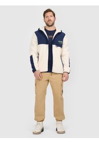 4f - 4F Polar sherpa regular z kapturem męski - biały S. Typ kołnierza: kaptur. Kolor: biały. Materiał: polar #2