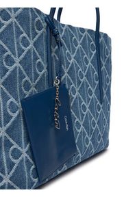 Calvin Klein Torebka Emblem Aop Denim Tote W/ Pouch LV04F3428G Niebieski. Kolor: niebieski #4