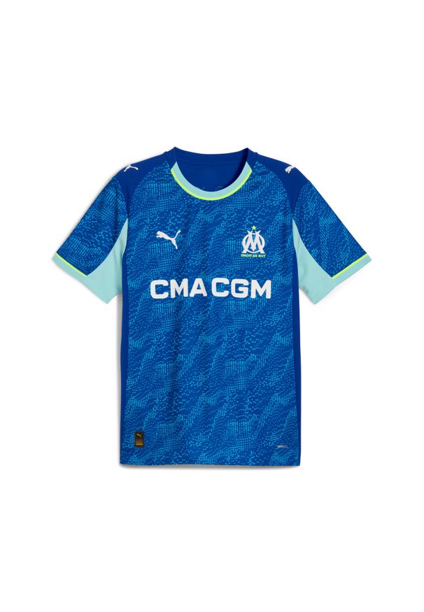 Puma - Koszulka wyjazdowa OM 2025/26. Kolor: niebieski. Sport: piłka nożna