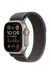 APPLE - Smartwatch Apple Watch Ultra 2 GPS + Cellular 49mm tytan + niebiesko/czarna opaska Trail rozmiar S/M. Rodzaj zegarka: smartwatch. Kolor: czarny, niebieski, wielokolorowy. Materiał: materiał. Styl: casual #1