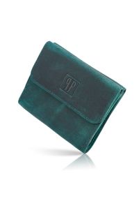 Portmonetka damska zielona PAOLO PERUZZI T-11-GR. Kolor: zielony. Materiał: materiał #1