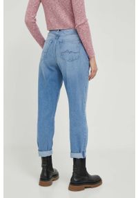 Pepe Jeans jeansy Violet damskie high waist. Stan: podwyższony. Kolor: niebieski #2