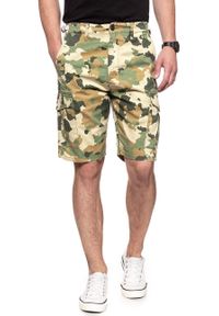 Lee - SPODENKI LEE FATIGUE SHORTS CAMOUFLAGE L73BCW03 112120343. Materiał: materiał. Wzór: moro, aplikacja