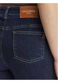 Rinascimento Jeansy CFC0127397003 Granatowy Flare Fit. Kolor: niebieski #5