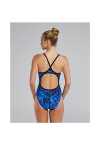 Strój pływacki damski TYR Diamondfit Swimsuit - Radiant Flare. Kolor: niebieski #2