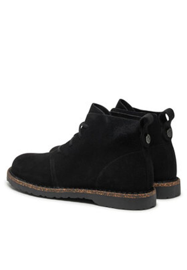 Birkenstock Botki Uppsala Mid Leve 1028079 Czarny. Kolor: czarny. Materiał: zamsz, skóra