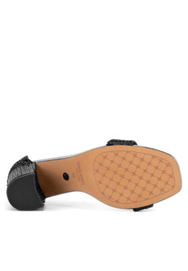Nine West Sandały WFA3032-1 Czarny. Kolor: czarny. Materiał: materiał