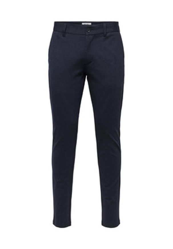 Only & Sons Chinosy 22026326 Granatowy Slim Tapered Fit. Kolor: niebieski. Materiał: wiskoza