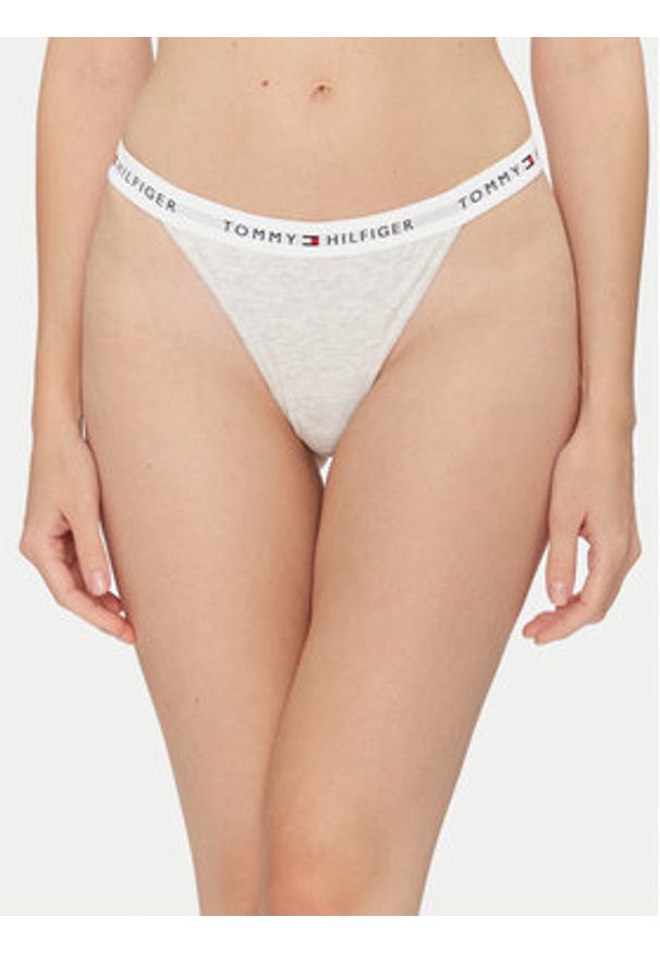 TOMMY HILFIGER - Tommy Hilfiger Komplet 3 par stringów UW0UW05757 Kolorowy. Materiał: bawełna. Wzór: kolorowy