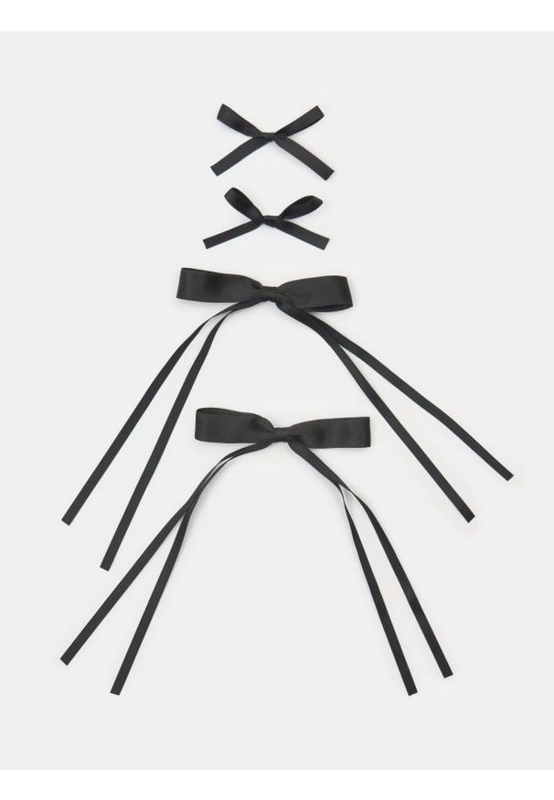 Sinsay - Spinka do włosów 4 pack - czarny. Kolor: czarny