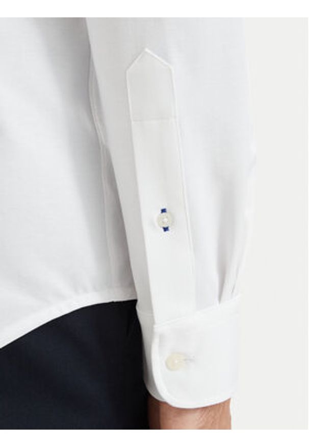 TOMMY HILFIGER - Tommy Hilfiger Koszula MW0MW43433 Biały Regular Fit. Kolor: biały. Materiał: syntetyk