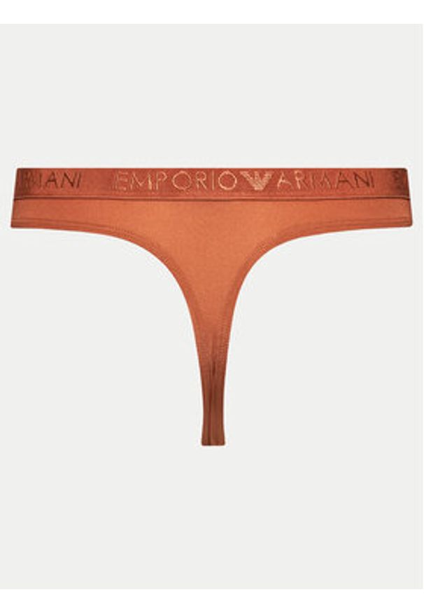 Emporio Armani Underwear Komplet 2 par stringów 163333 4R235 01656 Brązowy. Kolor: brązowy. Materiał: syntetyk