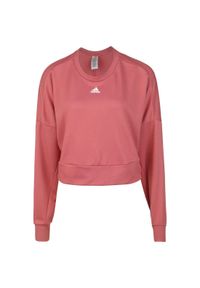 Adidas - Bluza damska o luźnym kroju adidas Aeroready Studio. Kolor: różowy