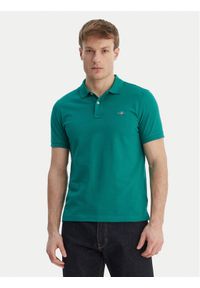 GANT - Gant Polo Shield 2220 Zielony. Typ kołnierza: polo. Kolor: zielony. Materiał: bawełna #1
