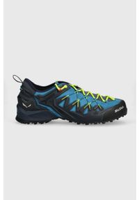 Salewa buty Wildfire Edge męskie kolor niebieski. Zapięcie: sznurówki. Kolor: niebieski. Materiał: materiał, guma. Szerokość cholewki: normalna. Sezon: zima #1
