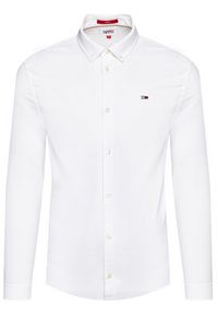 Tommy Jeans Koszula Oxford DM0DM09594 Biały Slim Fit. Kolor: biały. Materiał: bawełna #3