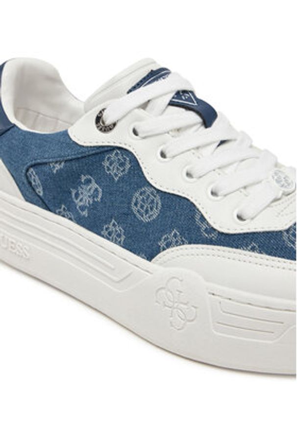 Guess Sneakersy FLPSW2 DEN12 Niebieski. Kolor: niebieski. Materiał: materiał