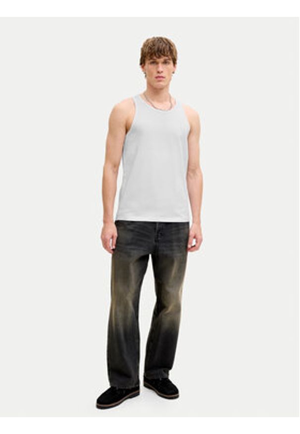 Jack & Jones Komplet tank topów Organic 12297688 Czarny Regular Fit. Kolor: czarny. Materiał: bawełna