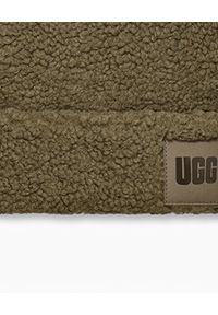 Ugg - UGG - Zielona czapka Sherpa. Kolor: zielony. Materiał: materiał