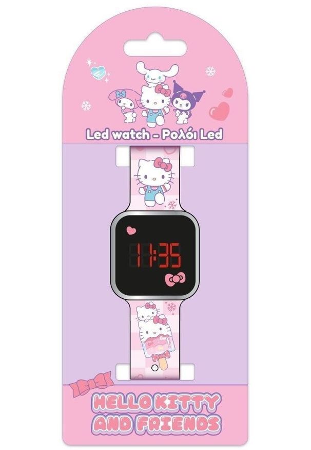 Pulio Zegarek cyfrowy led Hello Kitty. Rodzaj zegarka: cyfrowe