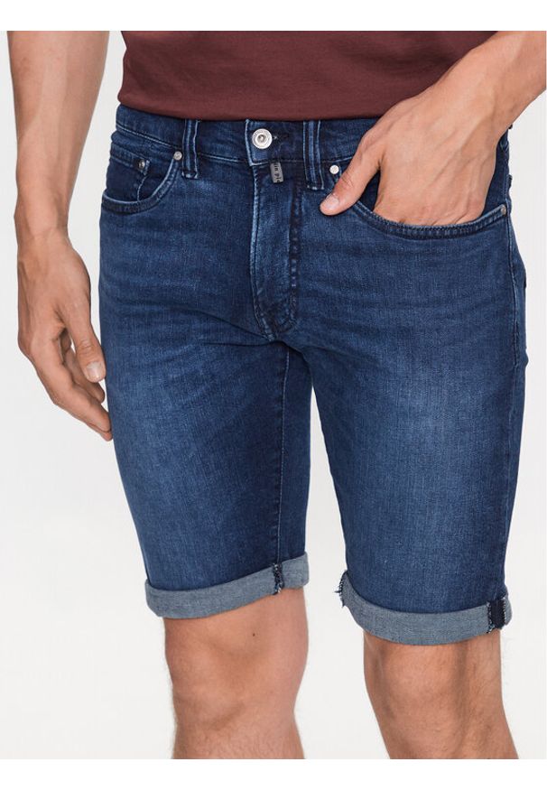 Szorty jeansowe Pierre Cardin. Kolor: niebieski. Materiał: jeans