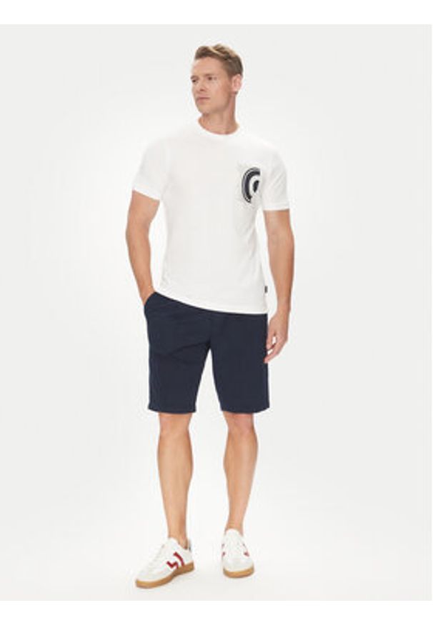 Pierre Cardin T-Shirt C5 21460.2120 Biały Regular Fit. Kolor: biały. Materiał: bawełna