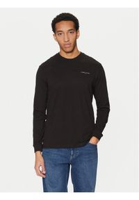 Tommy Jeans Longsleeve Linear DM0DM21138 Czarny Slim Fit. Kolor: czarny. Materiał: bawełna. Długość rękawa: długi rękaw