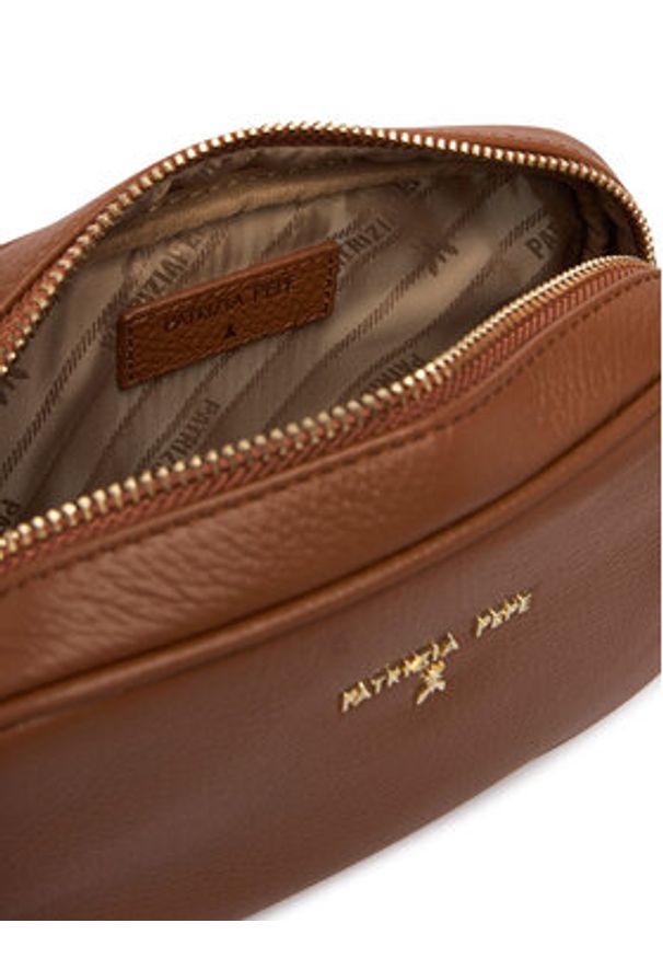 Patrizia Pepe Torebka CB0071/L001 Brązowy. Kolor: brązowy. Materiał: skórzane